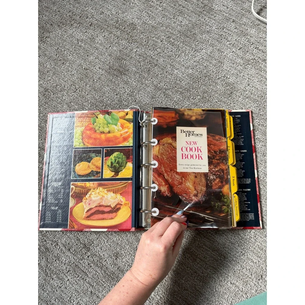 Vintage Better Homes and Gardens New Cook Book 1968 Red Gingham Ring Bound